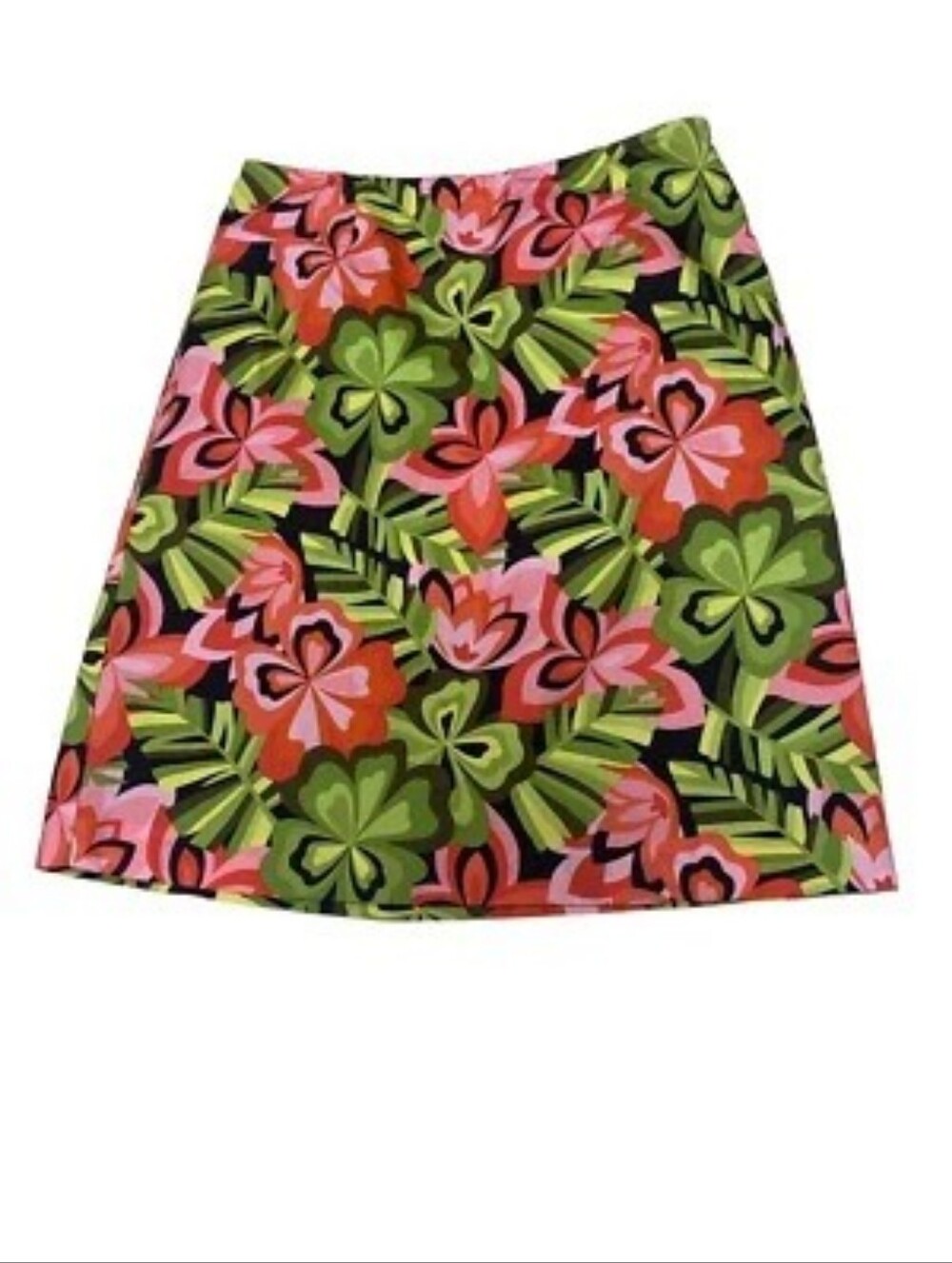 Talbot's Petite tropical a-line skirt, SIZE 4P